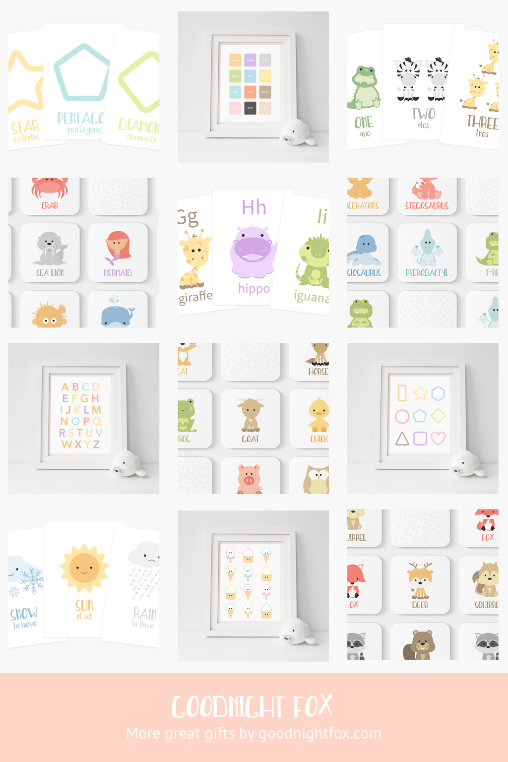 woodland-animal-flashcards-Gift-Baby-Toys-10