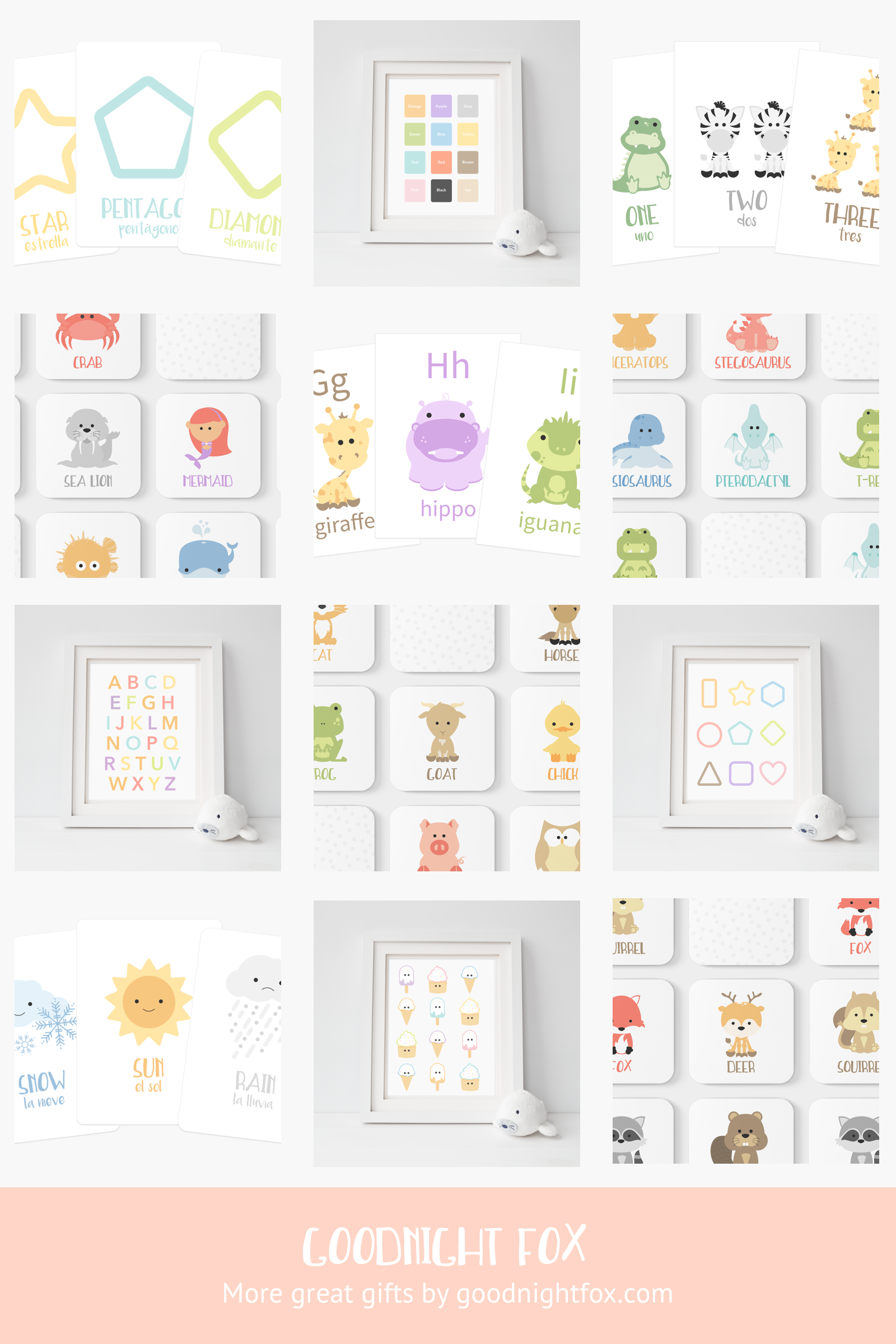 woodland-animal-flashcards-Gift-Baby-Toys-10
