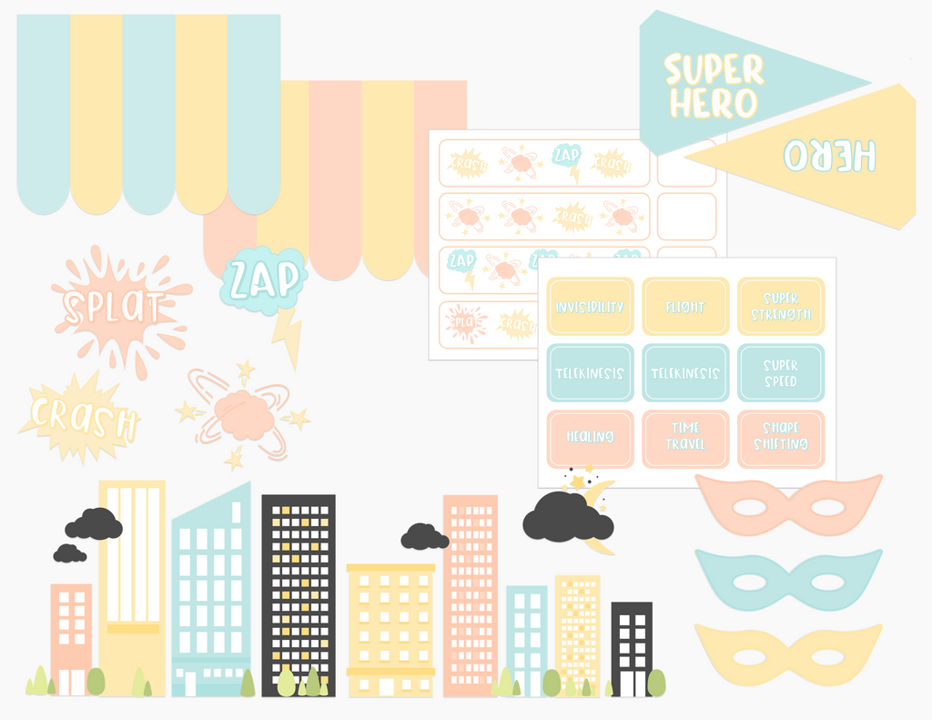 super-hero-printable-dramatic-play-kit-Gift-Baby-Toys-1