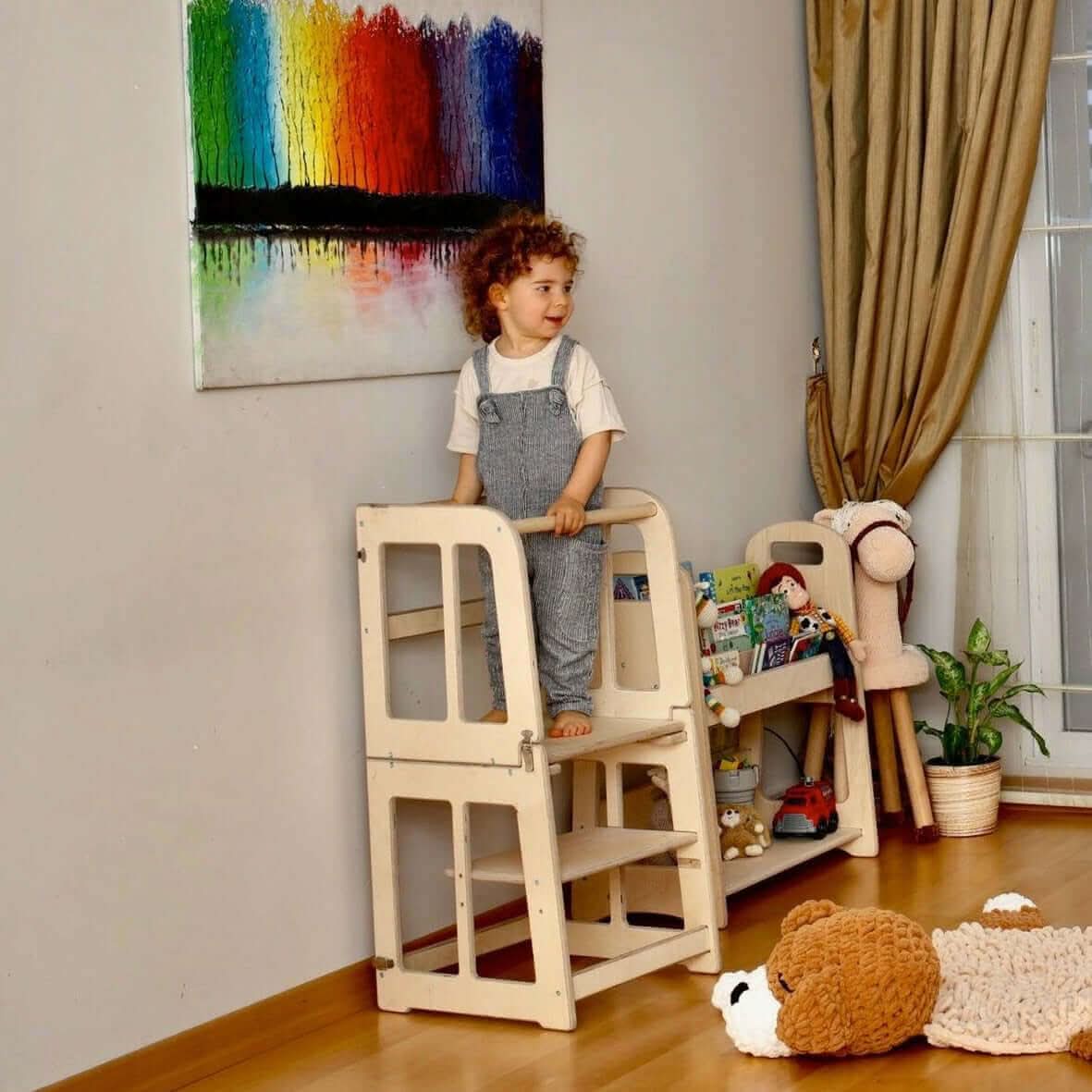 2in1-montessori-learning-tower-desk-Gift-Baby-Toys-3