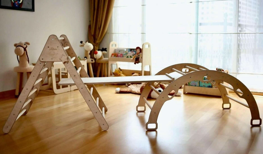 montessori-climbing-set-3-pieces-pikler-triangle-climbing-arch-ramp-Gift-Baby-Toys-5