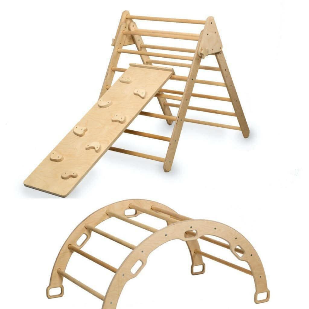 montessori-climbing-set-3-pieces-pikler-triangle-climbing-arch-ramp-Gift-Baby-Toys-10