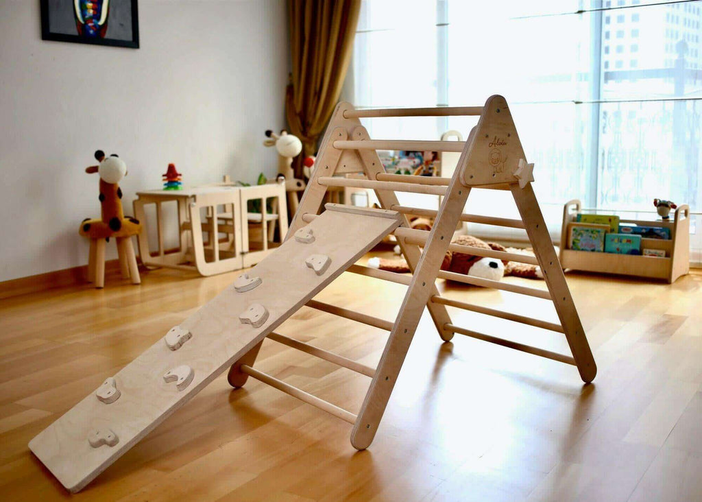 montessori-climbing-set-3-pieces-pikler-triangle-climbing-arch-ramp-Gift-Baby-Toys-11