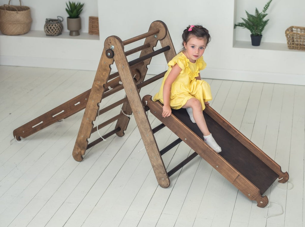 3in1-montessori-climbing-set-triangle-ladder-slide-board-net-chocolate-Gift-Baby-Toys-8