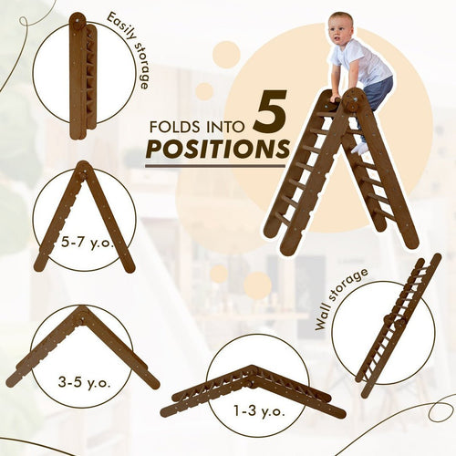 3in1-montessori-climbing-set-triangle-ladder-slide-board-net-chocolate-Gift-Baby-Toys-2