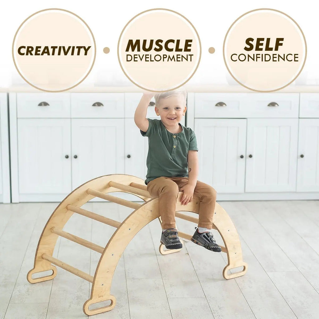 3in1-montessori-climbing-set-climbing-arch-slide-board-cushion-beige-Gift-Baby-Toys-9