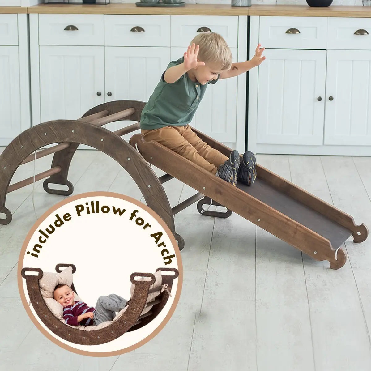 3in1-montessori-climbing-set-climbing-arch-slide-board-cushion-beige-Gift-Baby-Toys-11