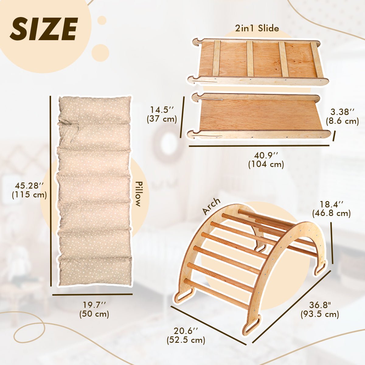 3in1-montessori-climbing-set-climbing-arch-slide-board-cushion-beige-Gift-Baby-Toys-12