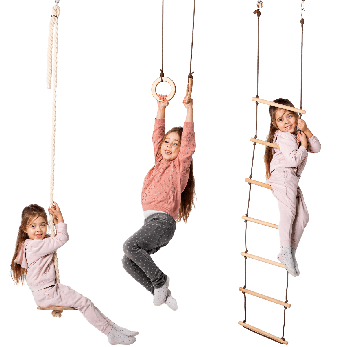 3in1-swing-climbing-set-rope-ladder-gym-rings-disc-swing-Gift-Baby-Toys3in1 Swing Set-1