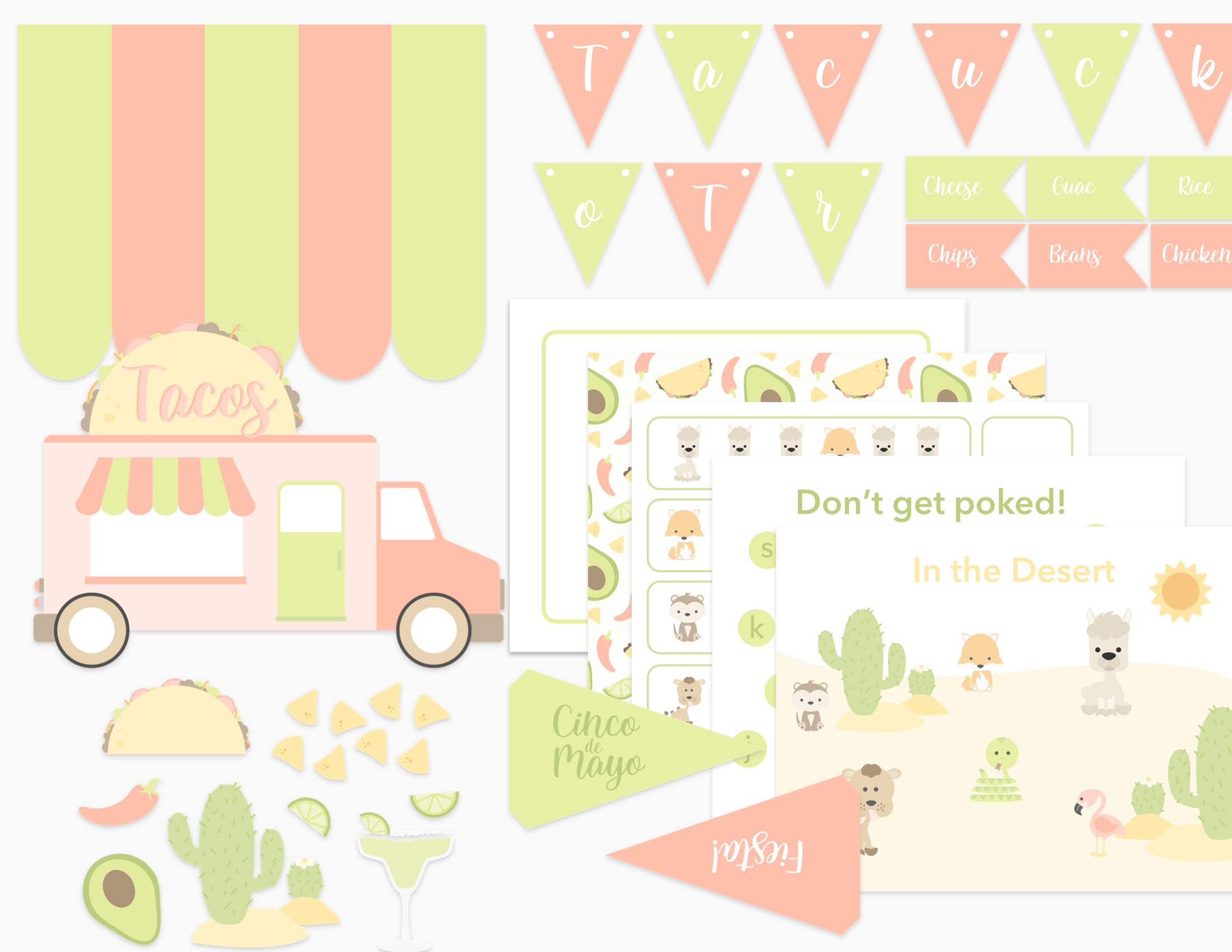 pink-taco-truck-printable-dramatic-play-kit-Gift-Baby-Toys-1