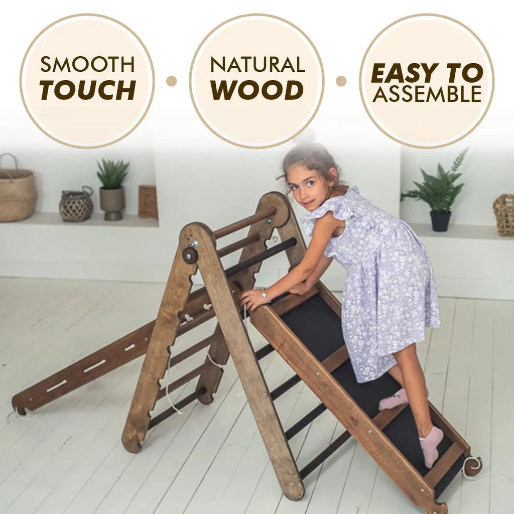 3in1-montessori-climbing-set-triangle-ladder-slide-board-net-chocolate-Gift-Baby-Toys-6