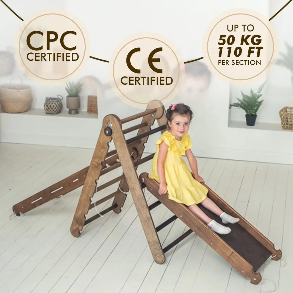 3in1-montessori-climbing-set-triangle-ladder-slide-board-net-chocolate-Gift-Baby-Toys-4