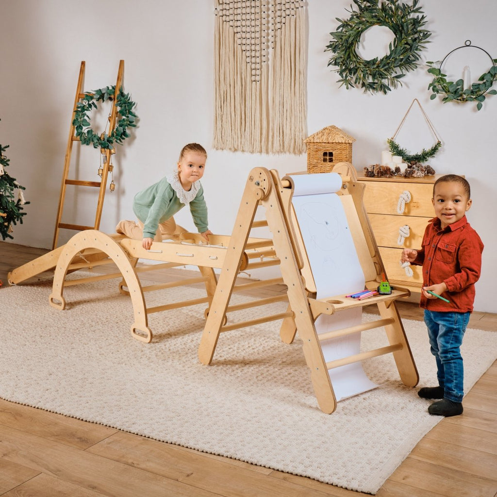 4in1-montessori-climbing-set-triangle-ladder-climbing-arch-slide-board-art-addition-Gift-Baby-Toys4in1 Playsets-1
