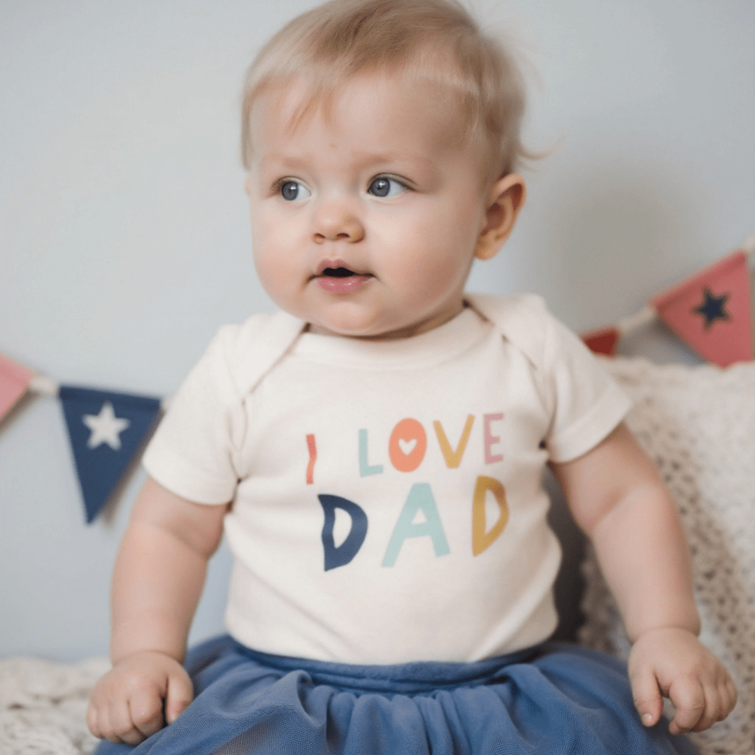 graphic-tee-love-dad-Gift-Baby-Toys-2