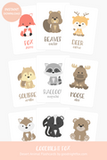 woodland-animal-flashcards-Gift-Baby-Toys-1