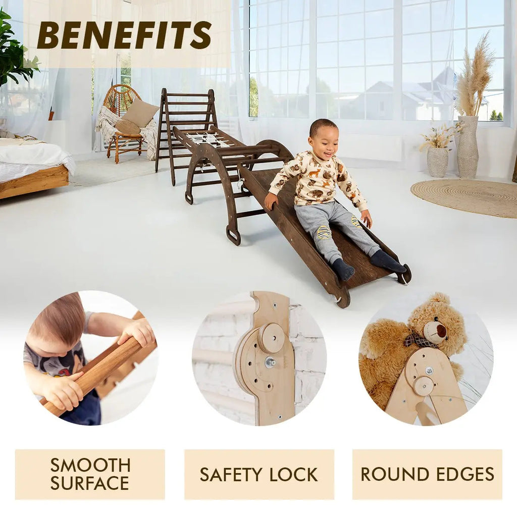 5in1-montessori-climbing-set-triangle-ladder-climbing-arch-slide-net-cushion-chocolate-Gift-Baby-Toys-7
