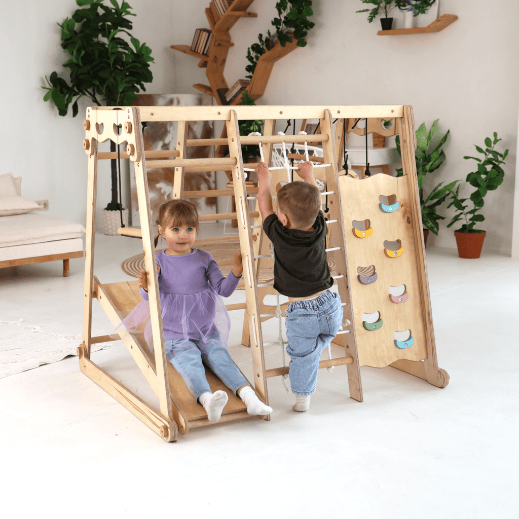 6in1-indoor-jungle-gym-for-toddler-playground-swings-set-slide-board-rope-stairs-Gift-Baby-Toys-8