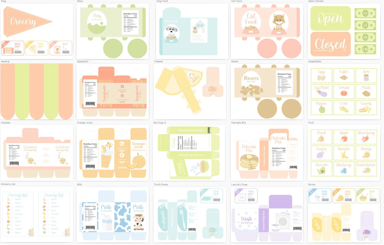 grocery-store-play-food-printable-dramatic-play-Gift-Baby-Toys-22