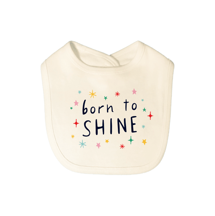 graphic-bib-born-to-shine-Gift-Baby-Toysbibs-1