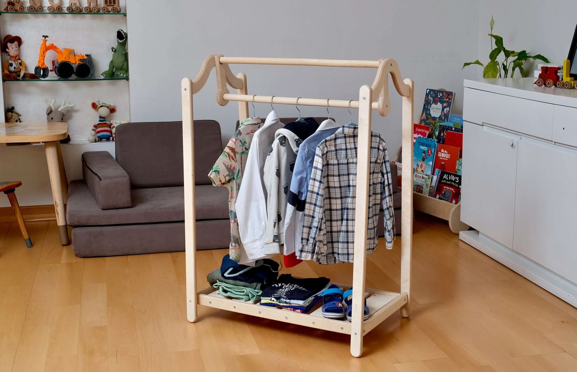 montessori-wooden-wardrobe-set-ideal-child-clothing-organizer-Gift-Baby-Toys-8