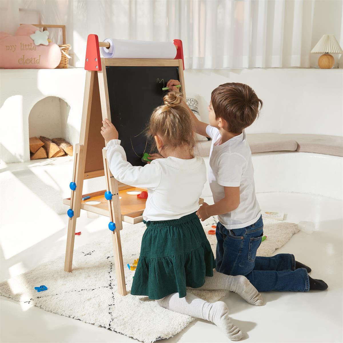 tiny-land®-3-in-1-art-easel-paper-roll-set-Gift-Baby-Toys-9