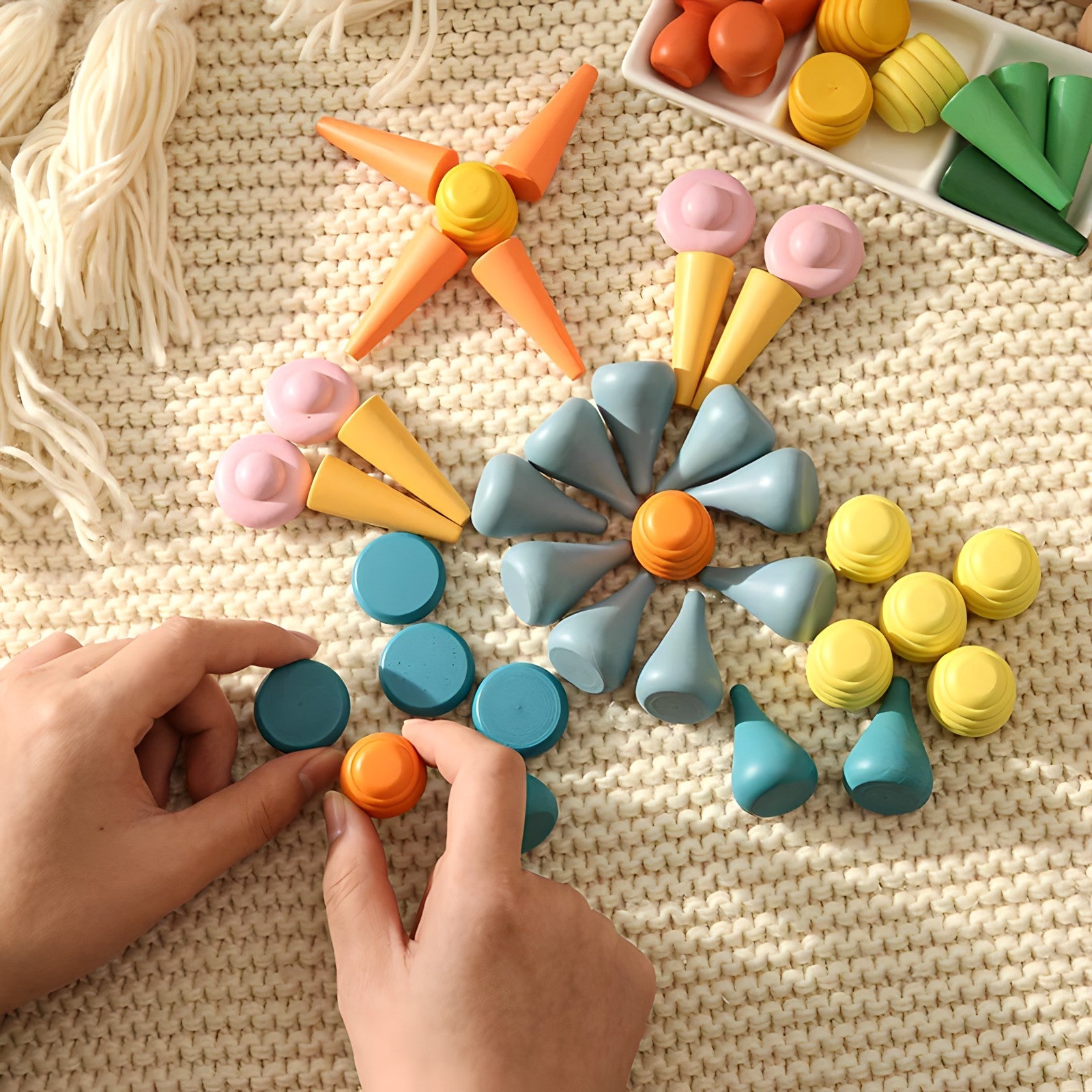 rainbow-wooden-loose-pieces-Gift-Baby-Toys-8