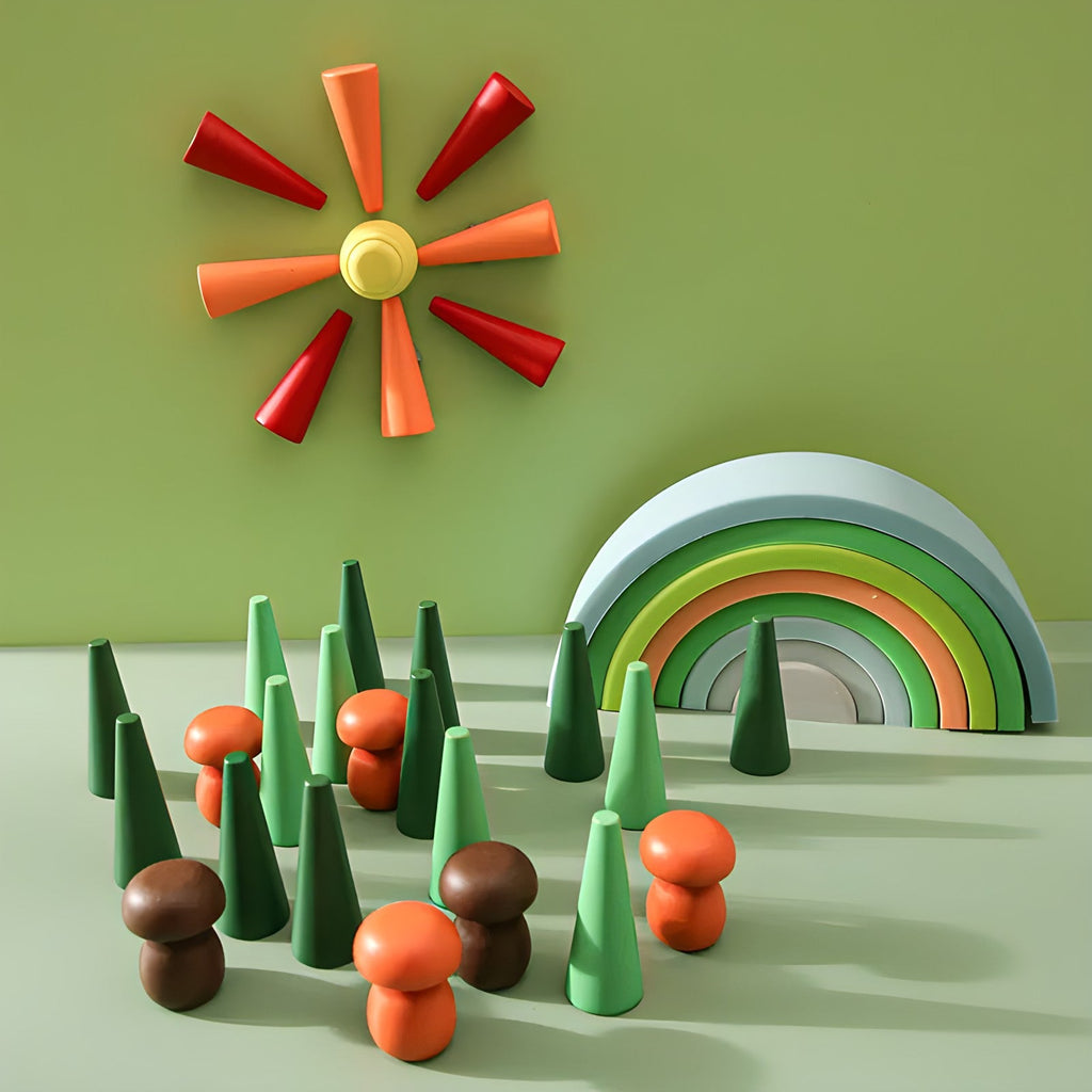 rainbow-wooden-loose-pieces-Gift-Baby-Toys-7
