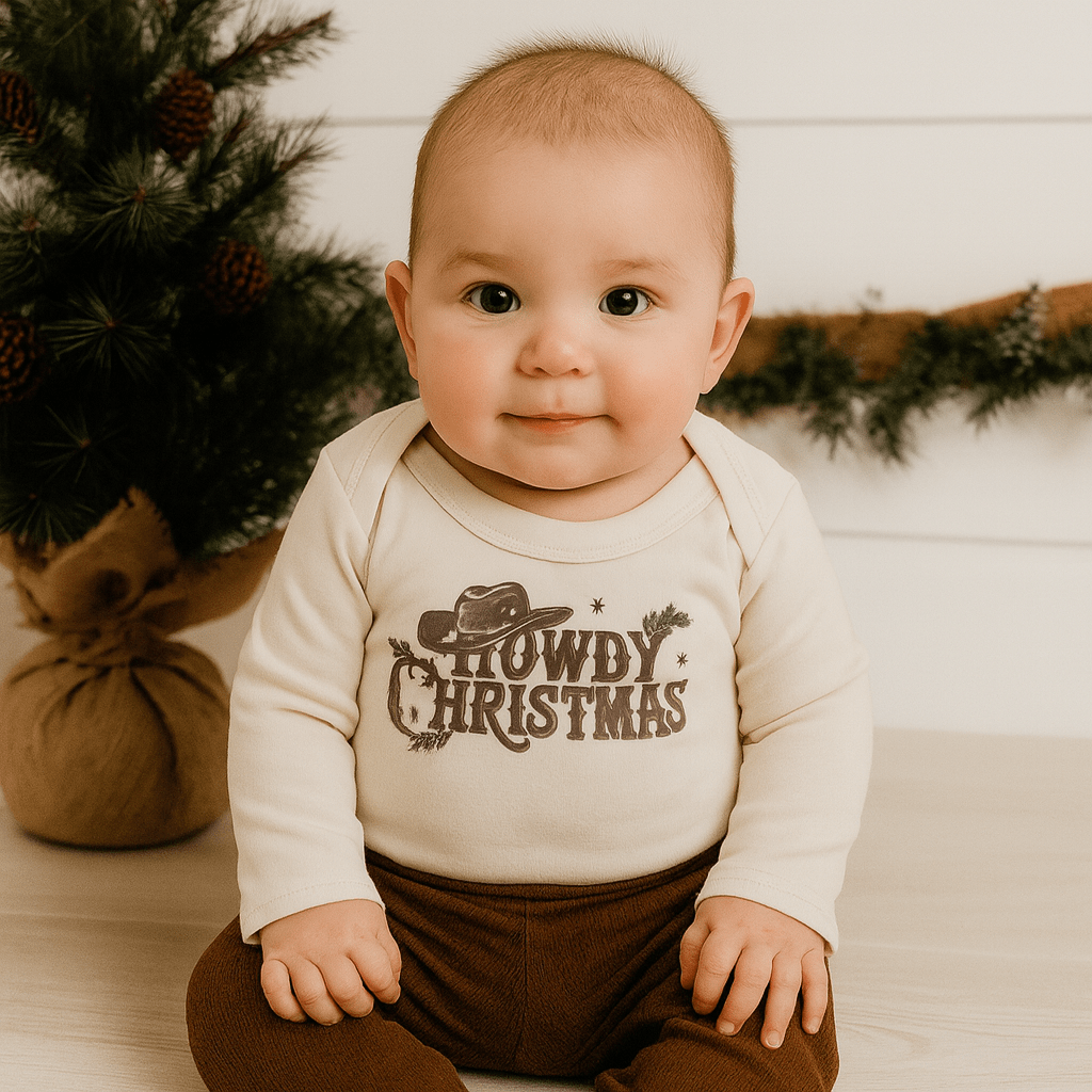 long-sleeve-graphic-bodysuit-howdy-christmas-Gift-Baby-Toys-2