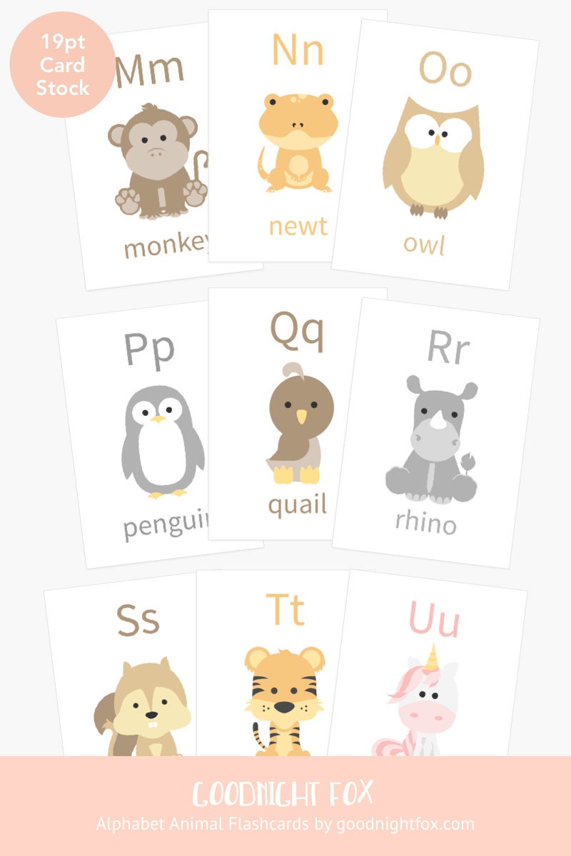 animal-alphabet-flashcards-a-to-z-learning-cards-for-toddlers-and-preschoolers-Gift-Baby-Toys-4
