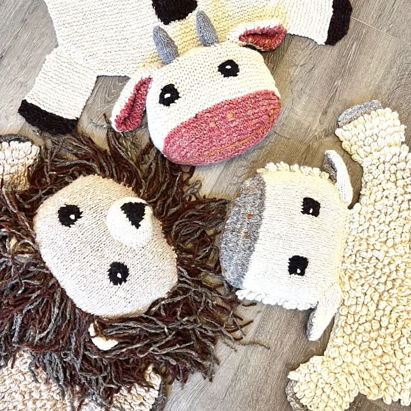 organic-wool-play-mat-nursery-rug-sheep-Gift-Baby-Toys-2