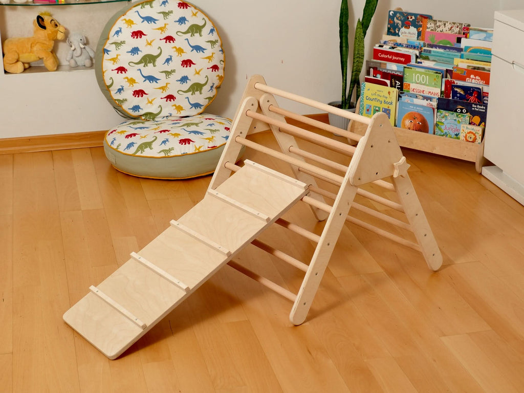 montessori-indoor-playground-pikler-triangle-climbing-arch-2in1-ramp-pillow-Gift-Baby-Toys-7