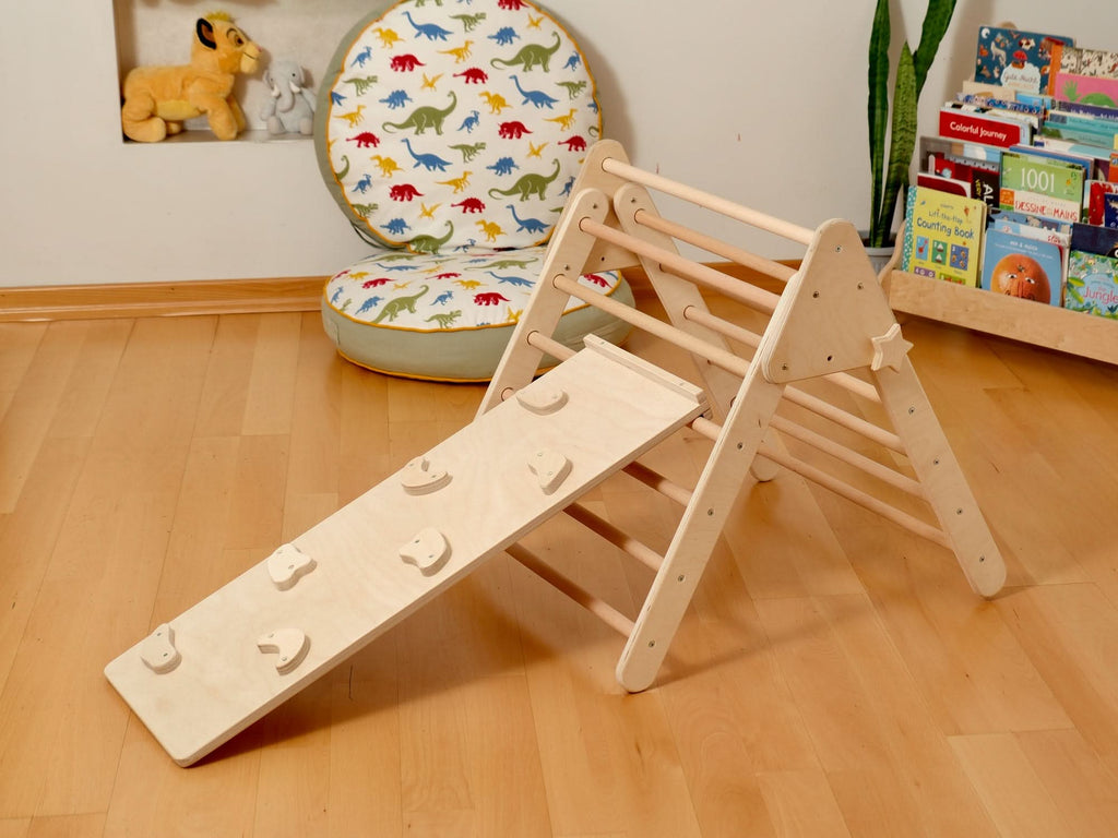 montessori-indoor-playground-pikler-triangle-climbing-arch-2in1-ramp-pillow-Gift-Baby-Toys-15