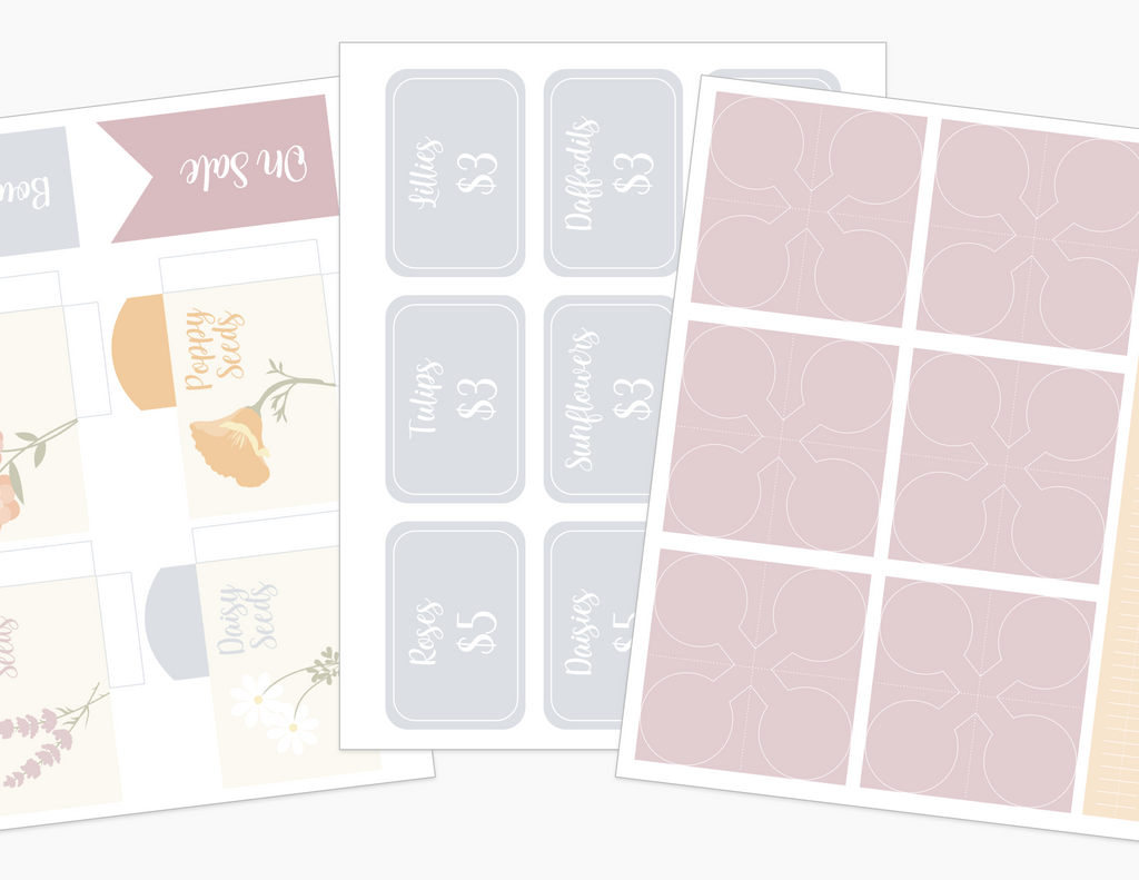 flower-market-printable-dramatic-play-Gift-Baby-Toys-2