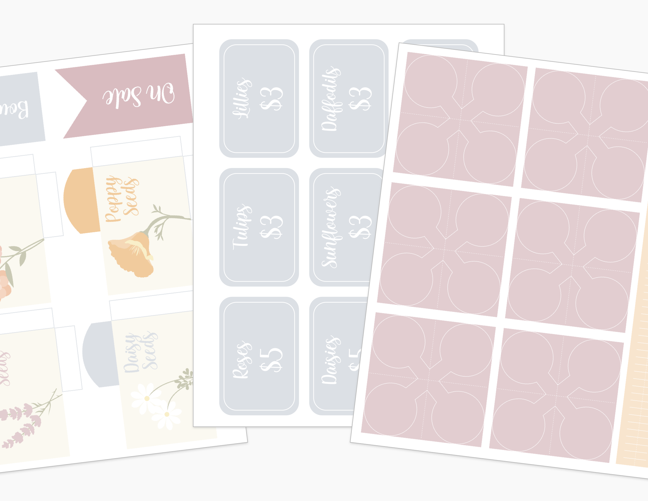 flower-market-printable-dramatic-play-Gift-Baby-Toys-2
