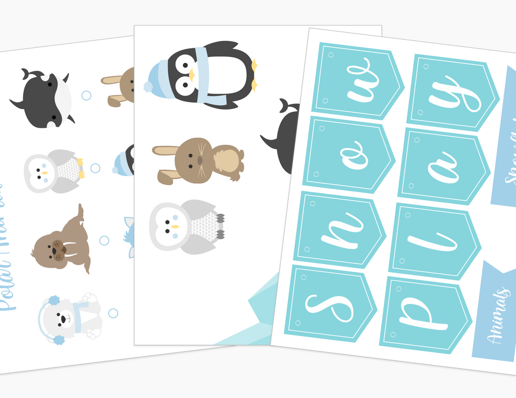 arctic-polar-animals-printable-dramatic-play-Gift-Baby-Toys-3