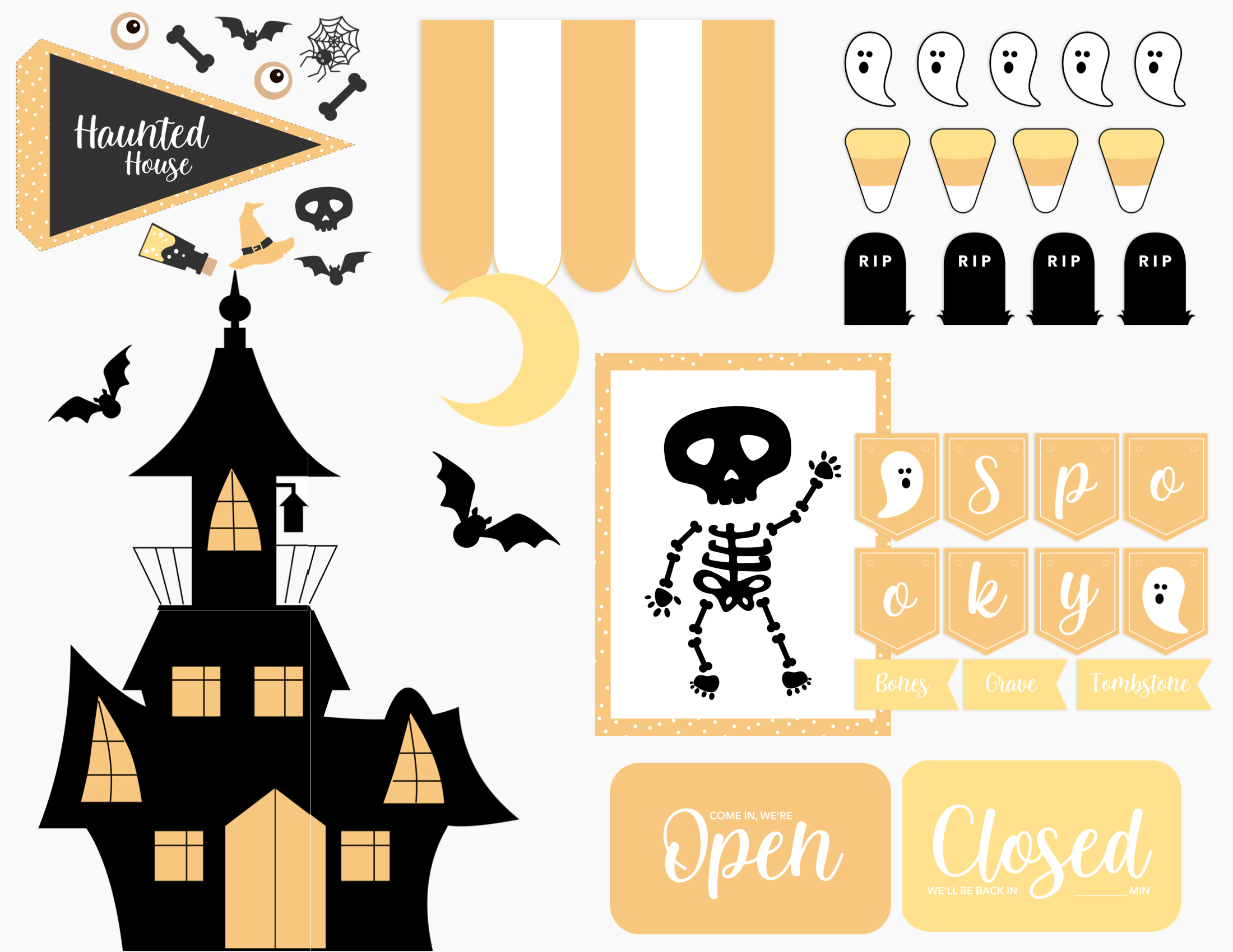 halloween-haunted-house-grave-yard-dig-dramatic-play-Gift-Baby-Toys-1