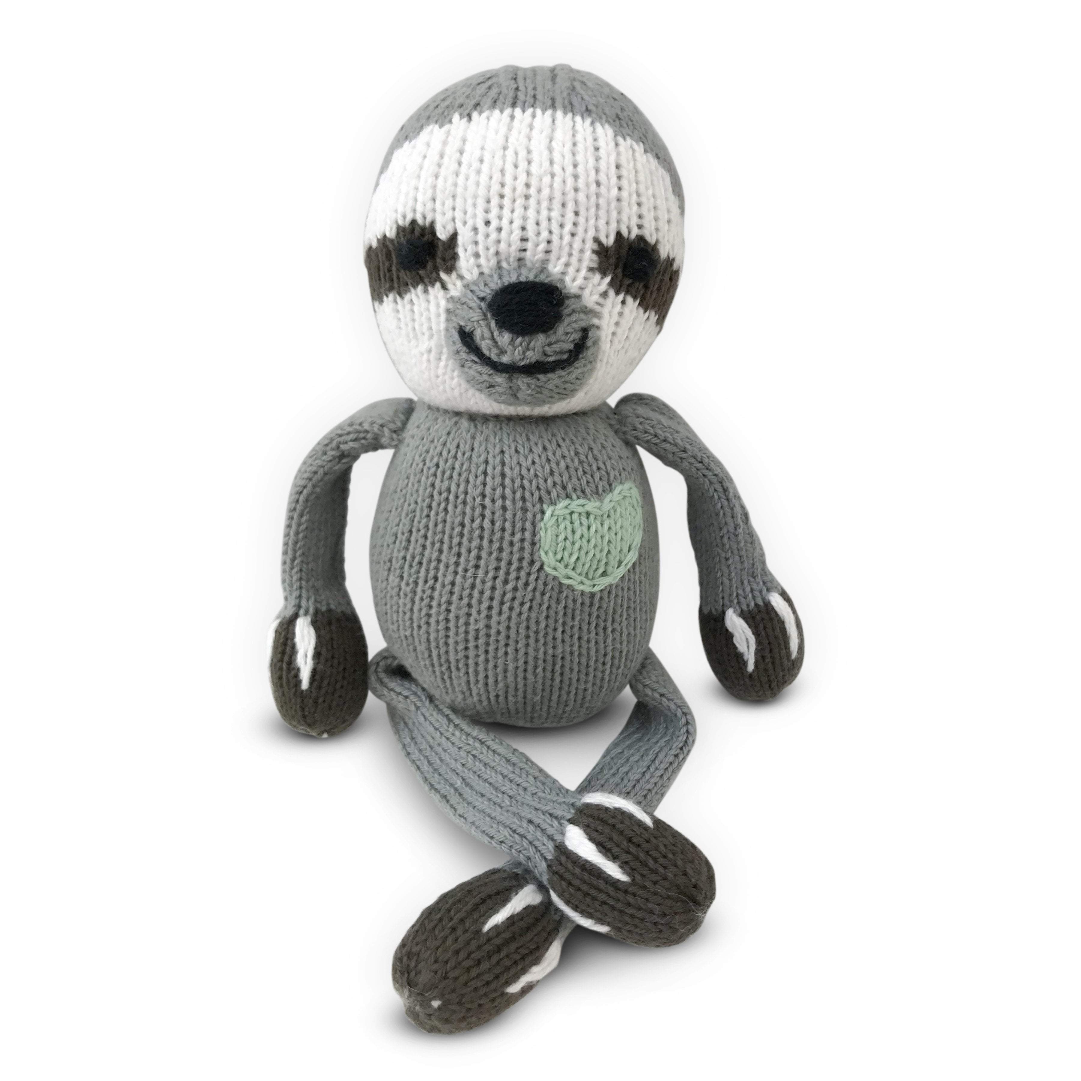 rattle-buddy-eli-the-sloth-Gift-Baby-Toysknit dolls-1