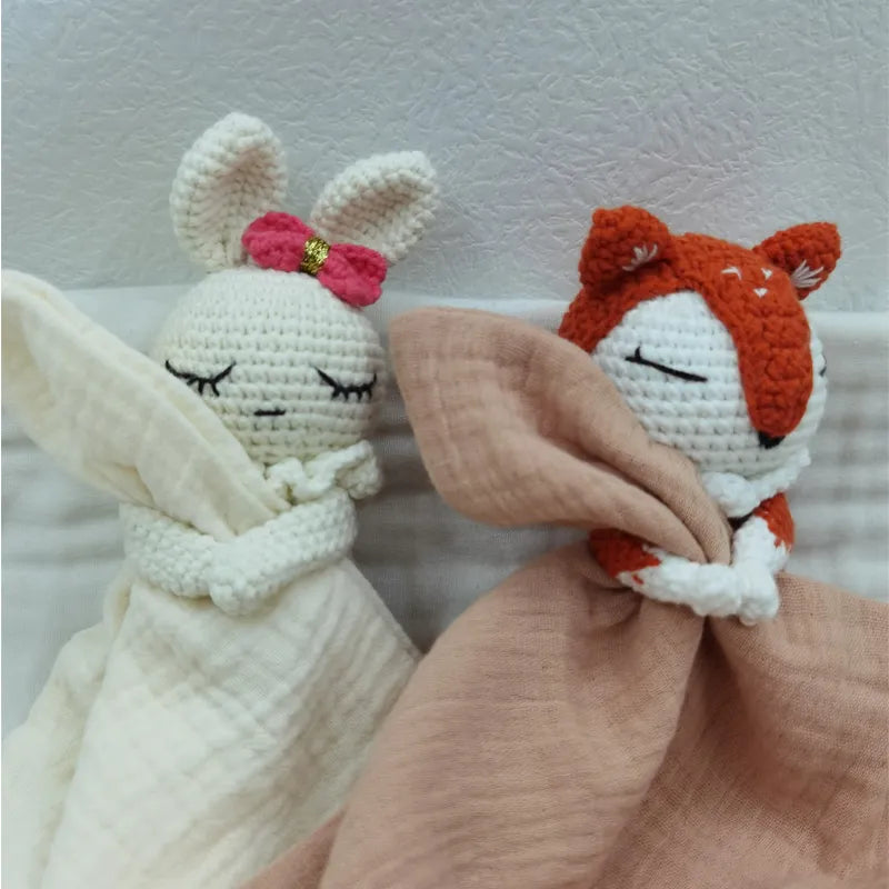 baby-bib-with-sleeping-animals-rattle-Gift-Baby-Toys-3