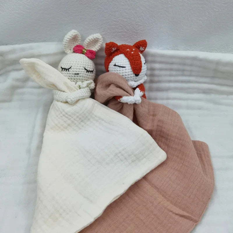 baby-bib-with-sleeping-animals-rattle-Gift-Baby-Toys-2