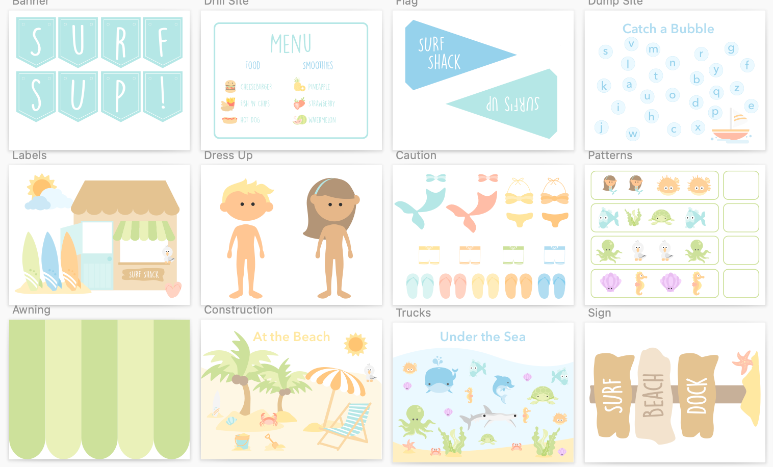 surf-shack-printable-dramatic-play-Gift-Baby-Toys-1