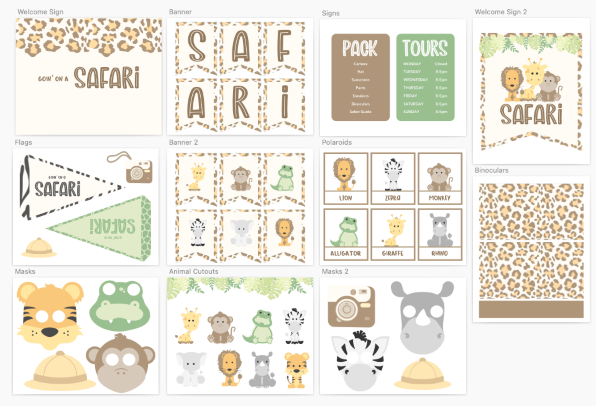 safari-adventure-dramatic-play-kit-Gift-Baby-Toys-1