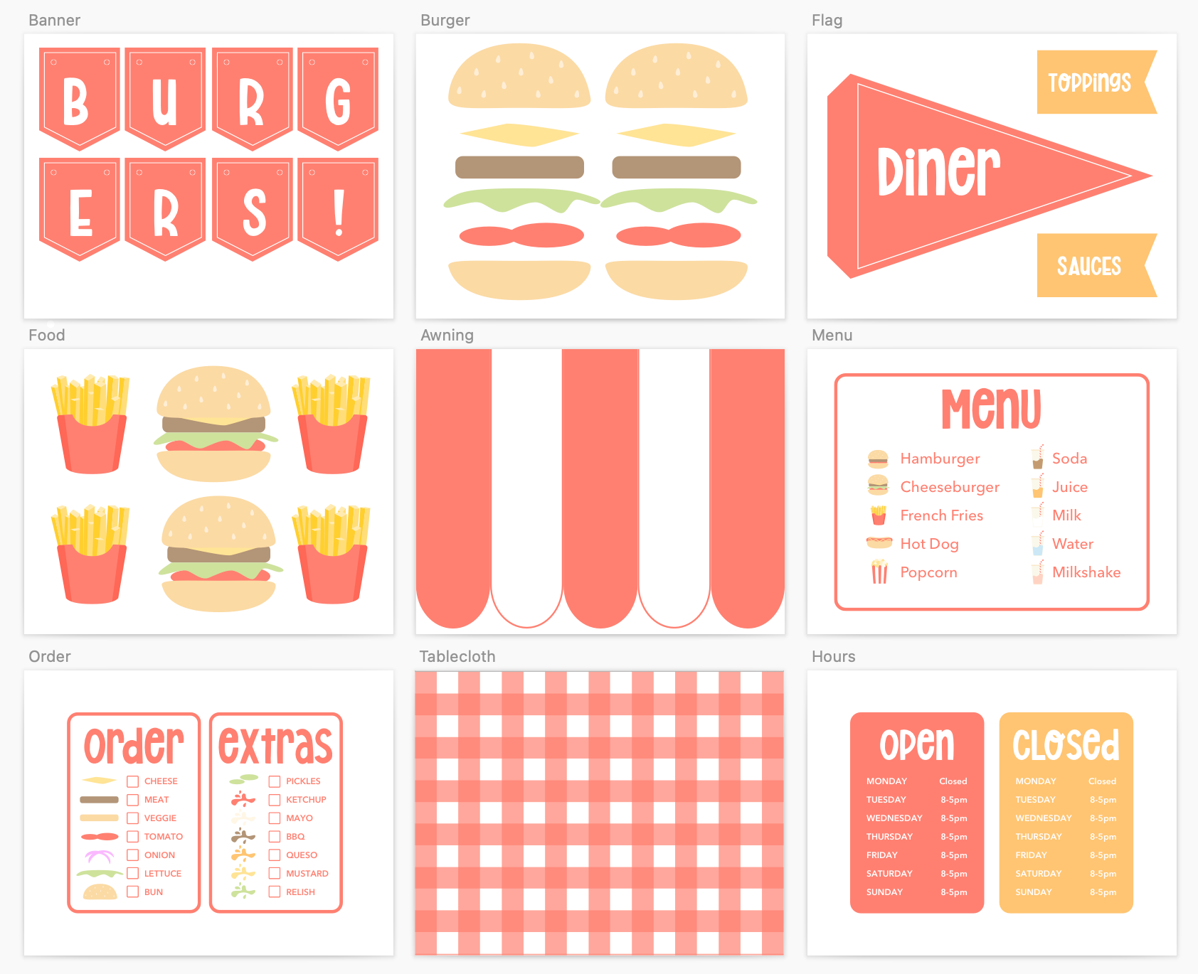 burger-diner-dramatic-play-printable-kit-Gift-Baby-Toys-1
