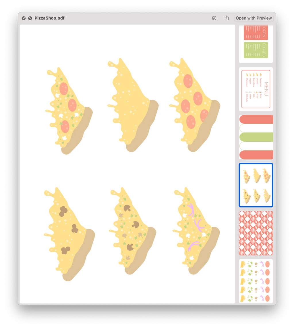 pizza-shop-printable-dramatic-play-kit-Gift-Baby-Toys-2