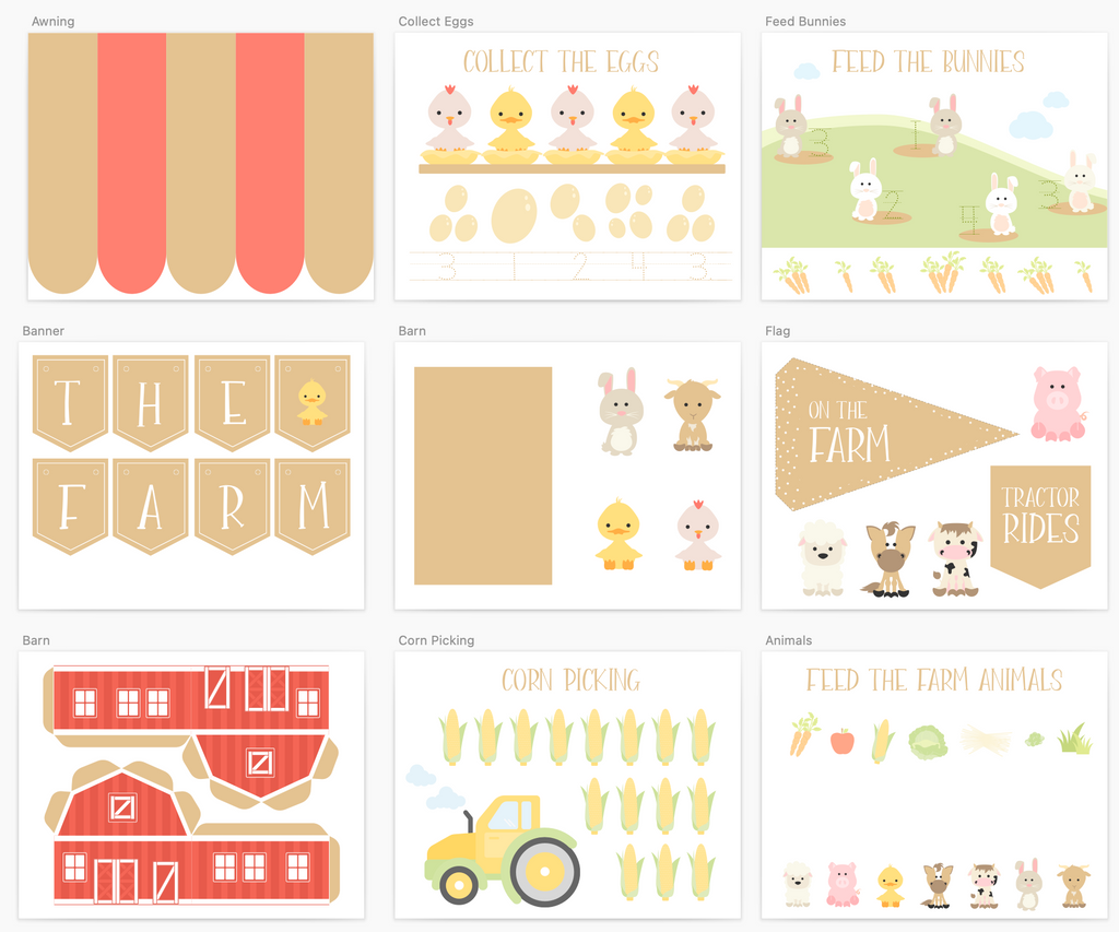 farm-animal-printable-dramatic-play-kit-Gift-Baby-Toys-1