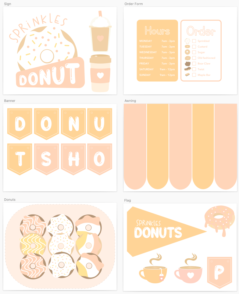 donut-shop-printable-dramatic-play-Gift-Baby-Toys-2