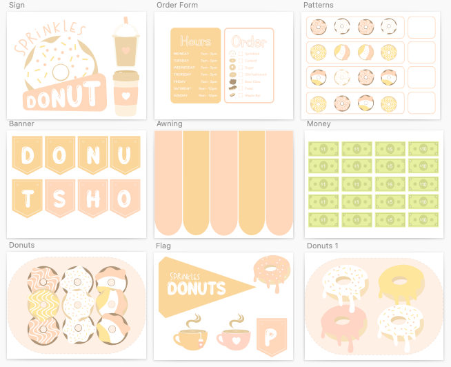 donut-shop-printable-dramatic-play-Gift-Baby-Toys-1