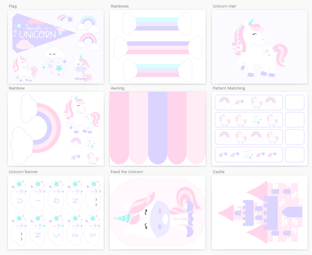 unicorn-sensory-dramatic-play-setup-Gift-Baby-Toys-1