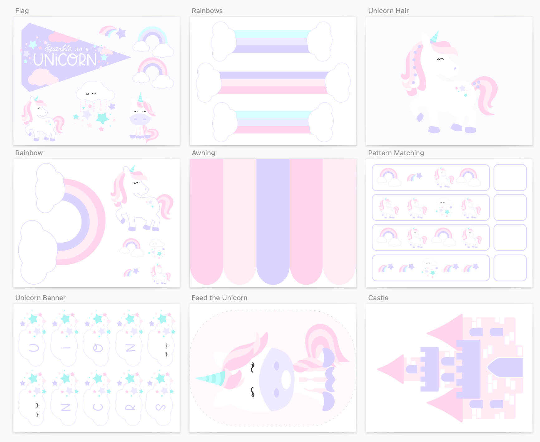 unicorn-sensory-dramatic-play-setup-Gift-Baby-Toys-1