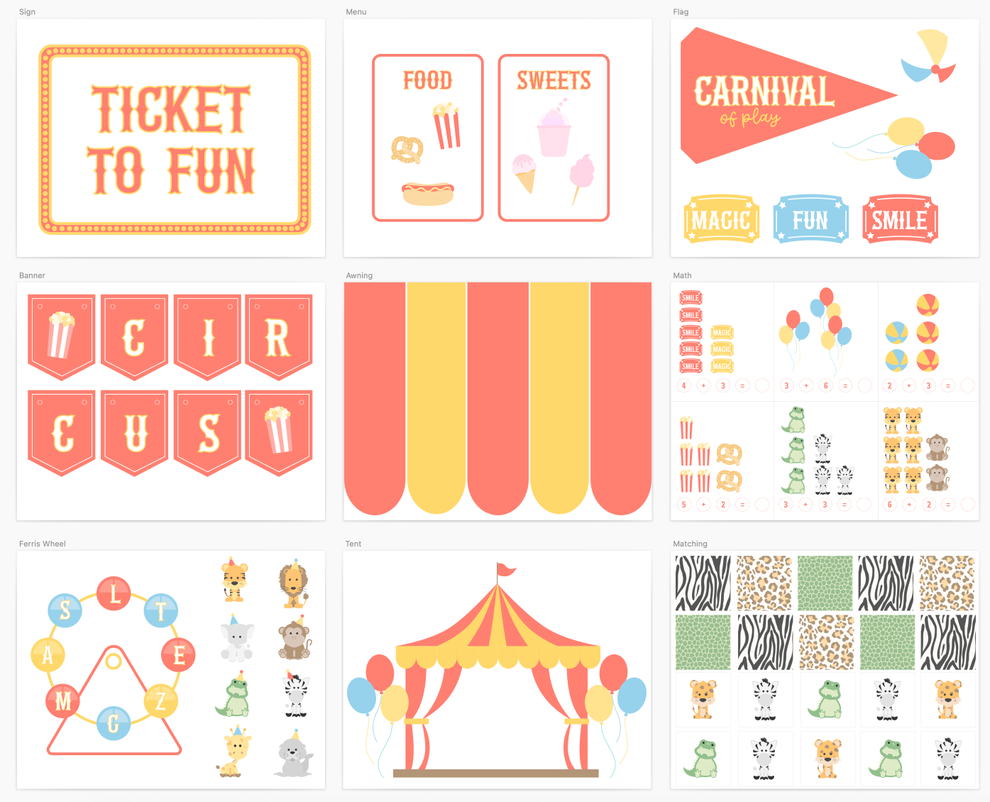 carnival-circus-dramatic-printable-play-Gift-Baby-Toys-1