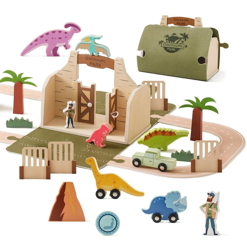 montessori-wooden-dinosaur-set-Gift-Baby-ToysPretend Play-1